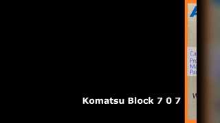 Komatsu graafmachineblok 7-0-7 PC70-8
