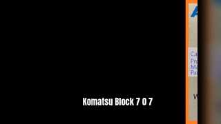 Komatsu graafmachineblok 7 0 7 PC70-8