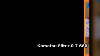 Komatsu graafmachinefilter 0 7 660