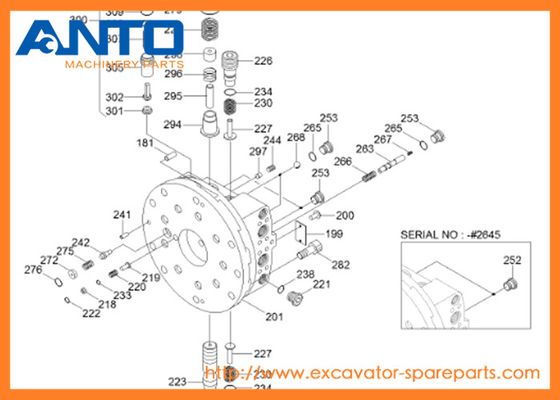 XKAH-01077 HCE Seal Kit Hyundai Excavator Travel Motor Parts voor R250LC7A R250LC-7
