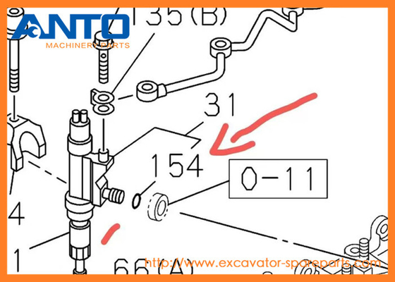 0-95690111-0 9-09561111-0 Pakking HITACHI Graafmachine Onderdelen Voor ZX350H-3 ZX400W-3